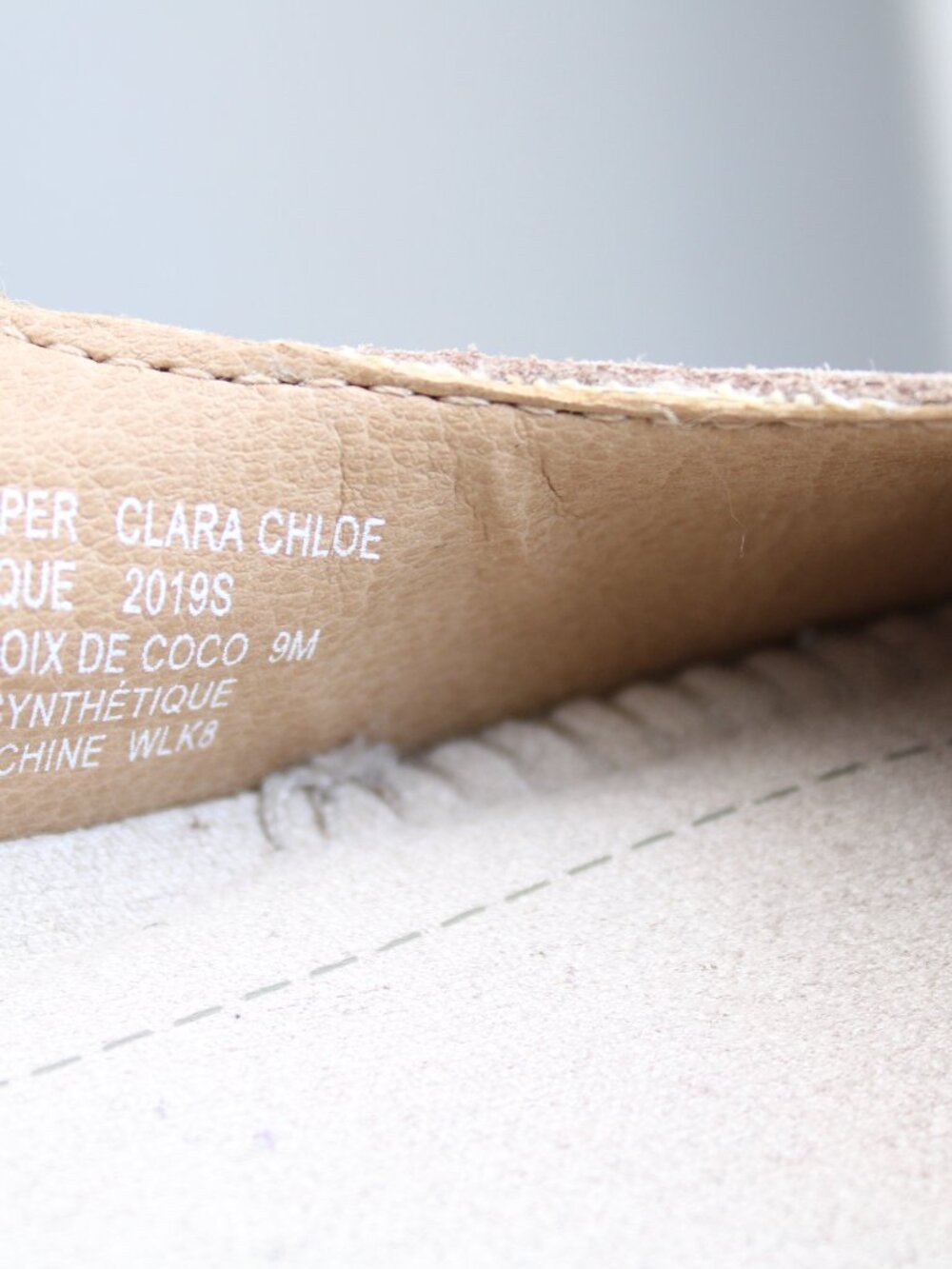 Earth Origins Clara Chloe Taupe Tan Strap Comfort Slide Mules Size 9 - Picture 4 of 5